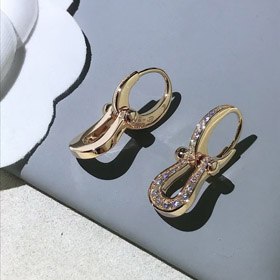 Feidan diamentowe podkowe kolczyki-3544  