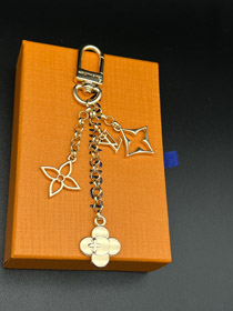 Louis Vuitton LV Klasyczne Kwiatowe Listy Cztery Liście Clover Keychain-3549  