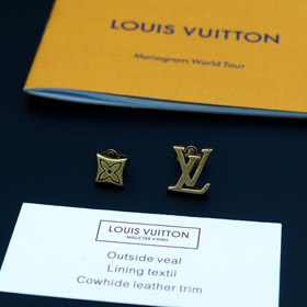 Louis Vuitton LV List kwiatowy mosiądz kłopoty kolczyki-3575  
