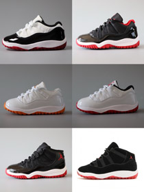 Jordan Air Jordan 11 Retro Niskie Jasne Cytrusowe Niskie Top Dzieci Koszykówka Buty-4133  