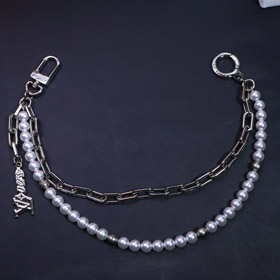 Louis Vuitton LV Pearl Metal Bar Bag Waist Chain Pendant-0338