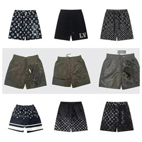 Louis vuitton Fendi Dolce & Gabbana Plażowe szorty z prostą siatką-2875  