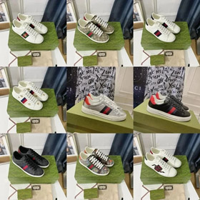 GUCCI ACE Round Toe Koronkowe niskie top tenisówki-2954  