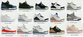 Jordan Air Jordan 3 Retro prawdziwe wzrost koszykówki buty dla dzieci-4145  